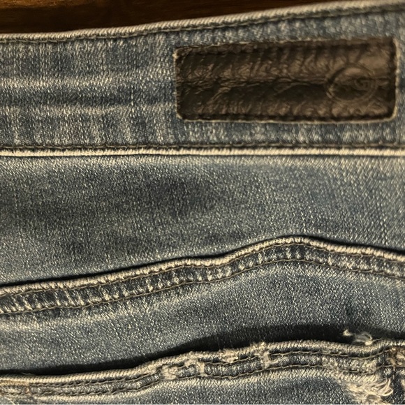 AG Adriano Goldschmied Farrah High Rise Skinny Ankle 28Wx30L Distressed Jeans - Picture 6 of 9